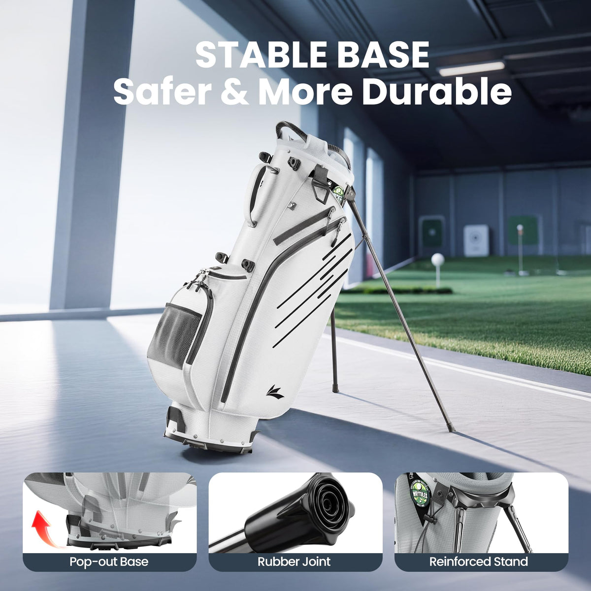 WAYTULES Waterproof valuables pocket keeps essentials dry during rounds.