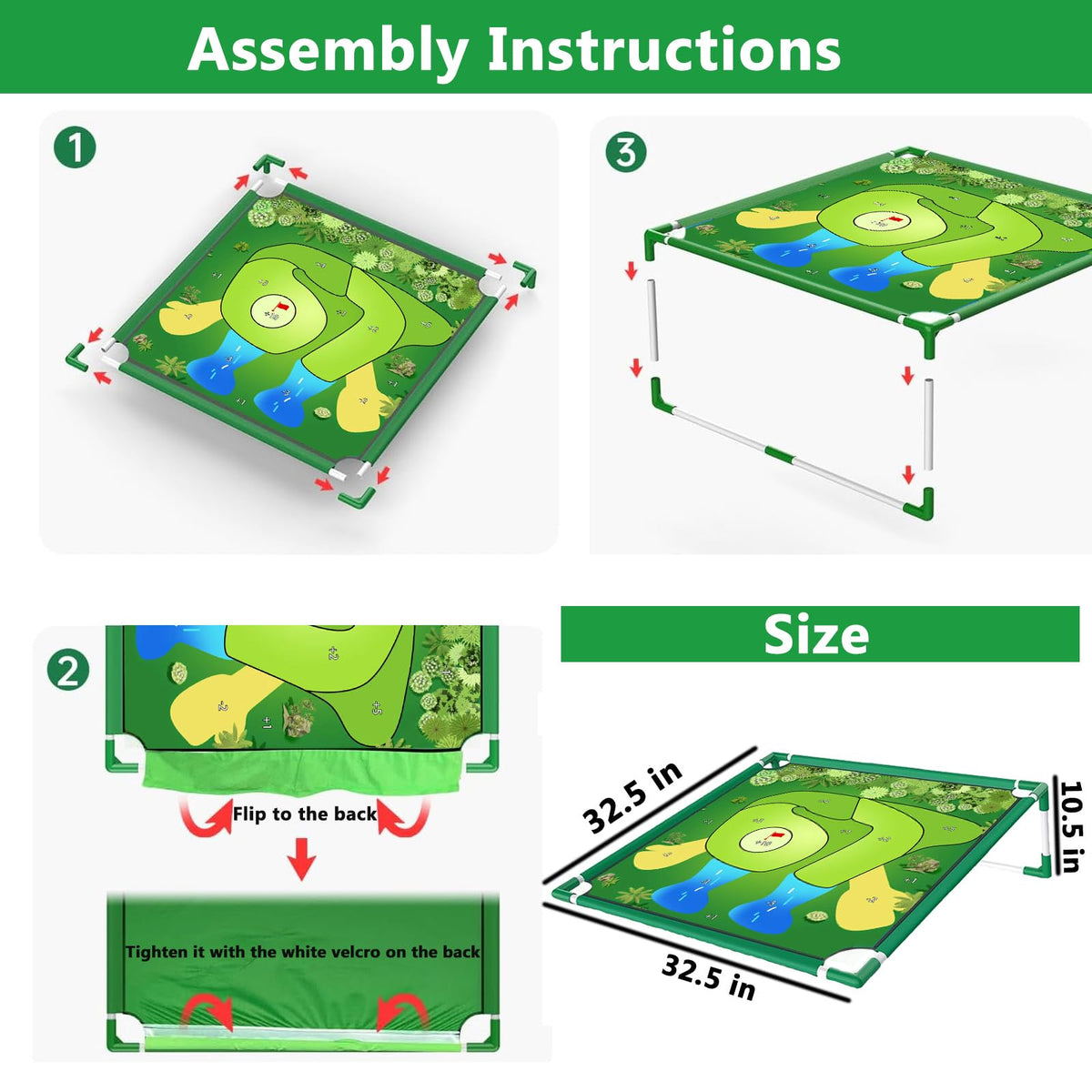 Wazoci 67 Golf Yard Chip Game Set gift-ready packaging