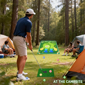Wazoci 67 Golf Yard Chip Game Set compact course for portable play