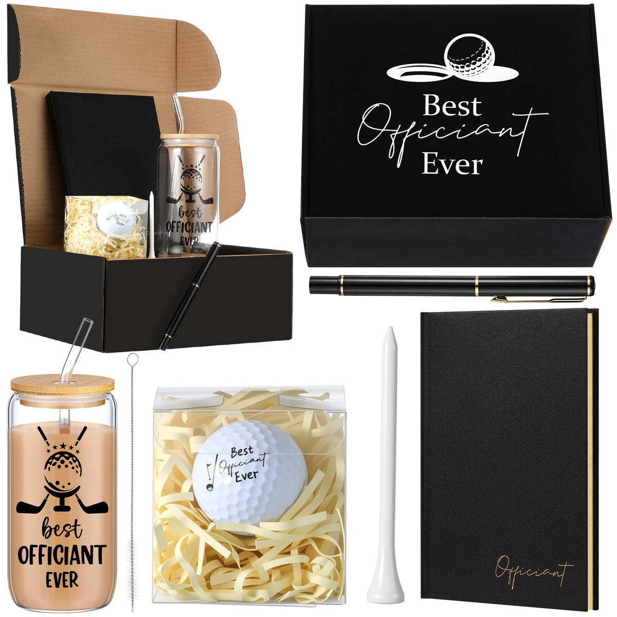 Wearage officiant glass with Best Host Ever for elegant toasts