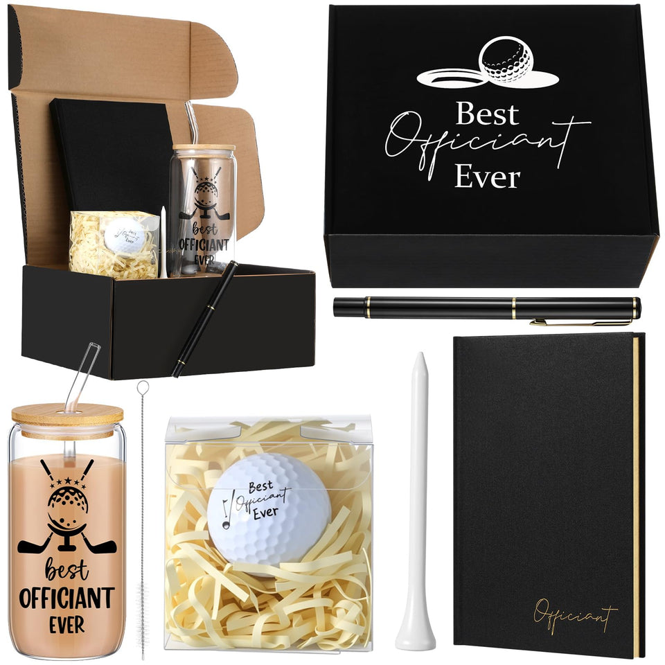 Wearage officiant glass with Best Host Ever for elegant toasts