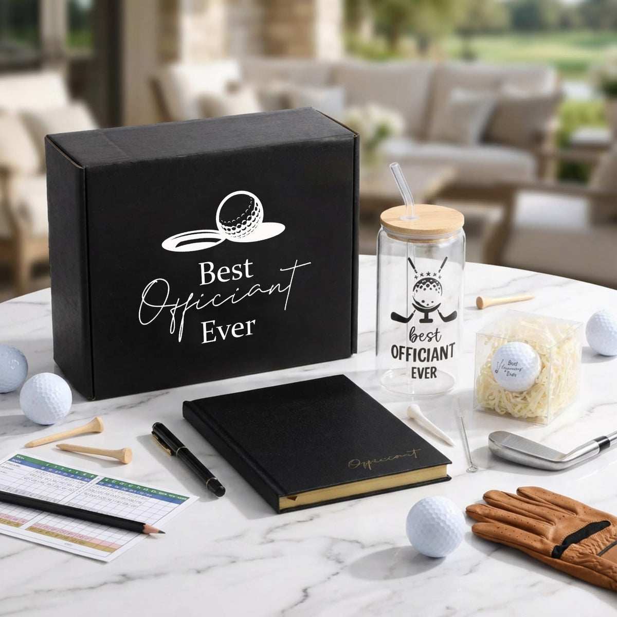 Wearage golf tee with logo for golf minded officiants