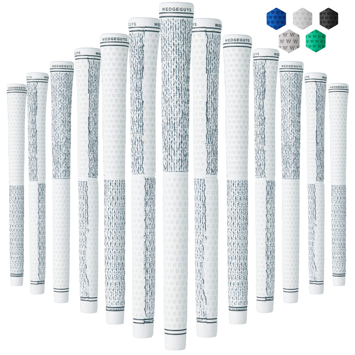 Wedge Guys DC Tour Grips four zones closeup showing customizable feel for precise control