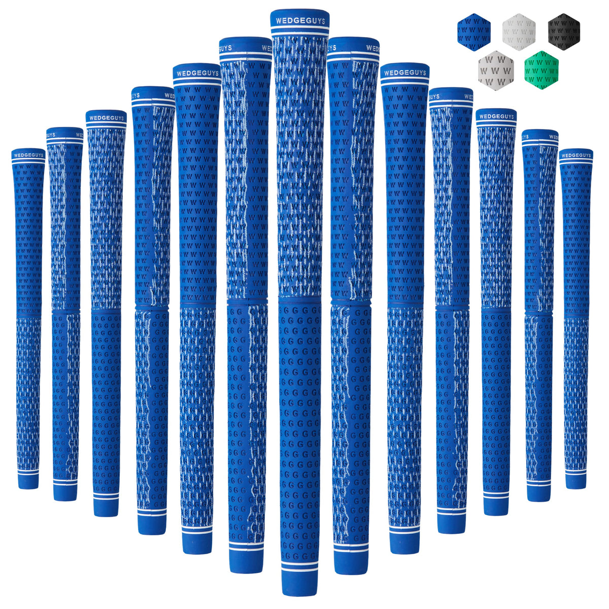 Wedge Guys DC Tour grips showing four zones for customizable feel and control.
