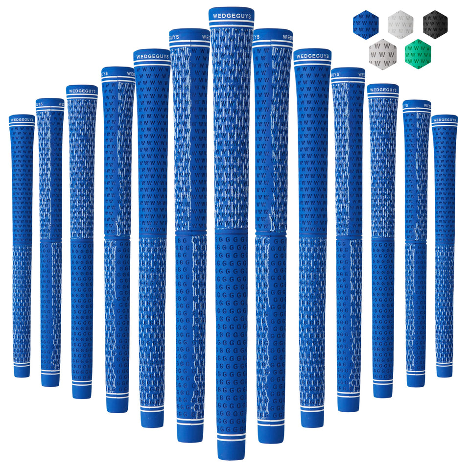 Wedge Guys DC Tour grips showing four zones for customizable feel and control.