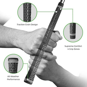 Wedge Guys DC Tour grips kit, four-zone design, helps consistent grip pressure.