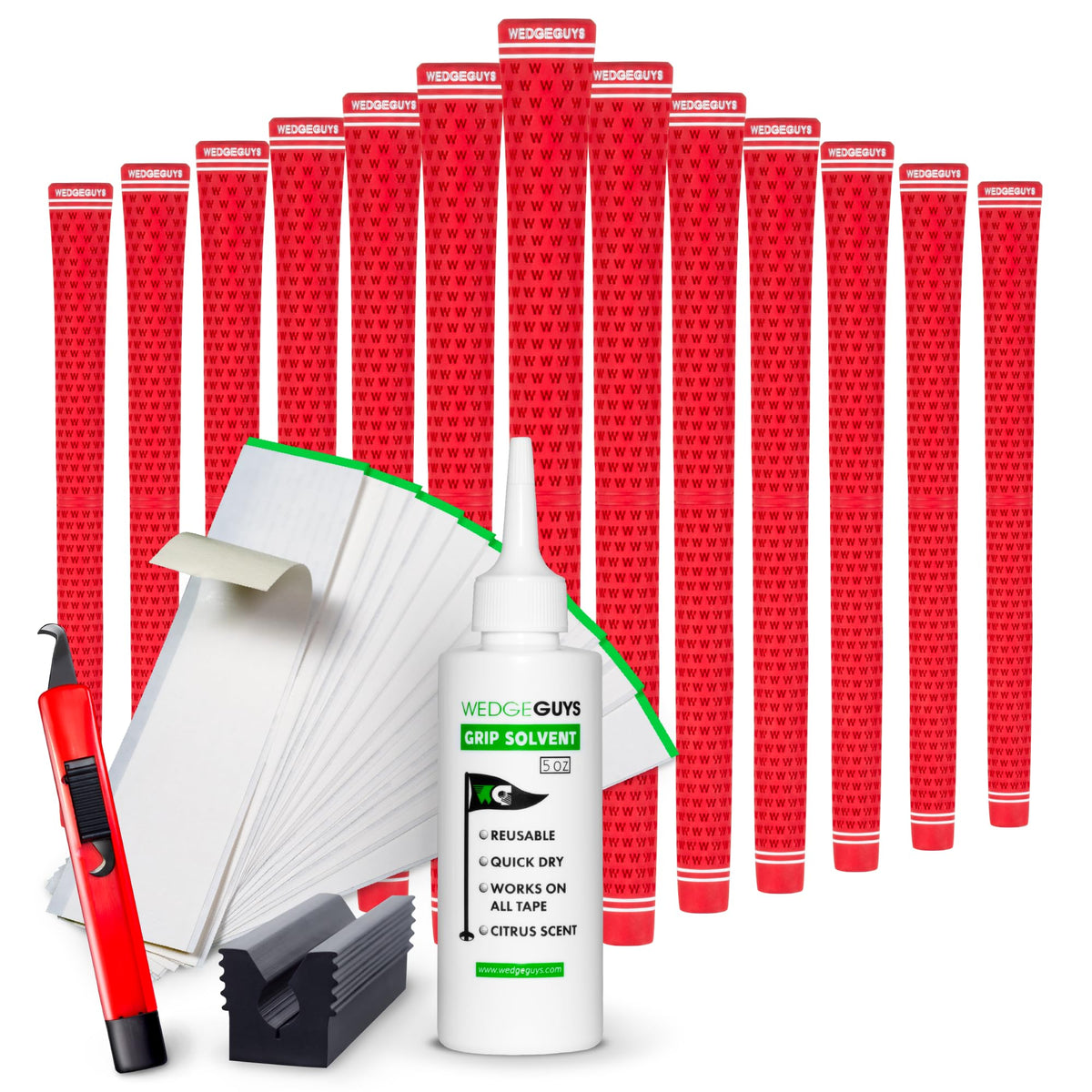 Wedge Guys GLP Velvet golf grips 13-pack ready for quick installation and reliable traction