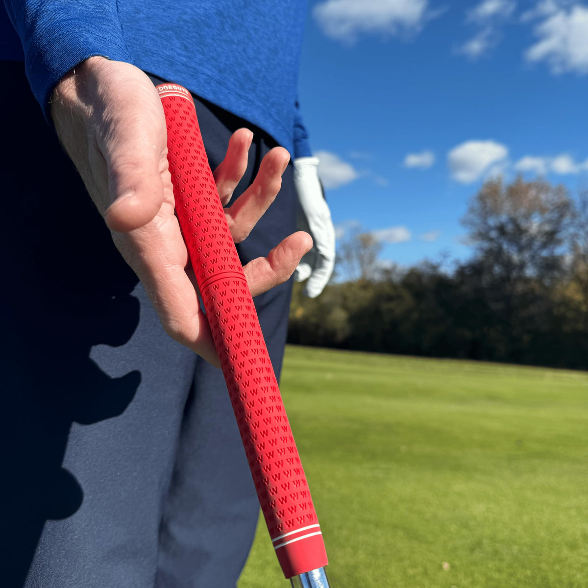 Standard and midsize GLP Velvet grips with different core weights for versatile setup