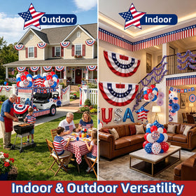WEIDLUDOR festive balloon bundle in patriotic colors for vibrant accents