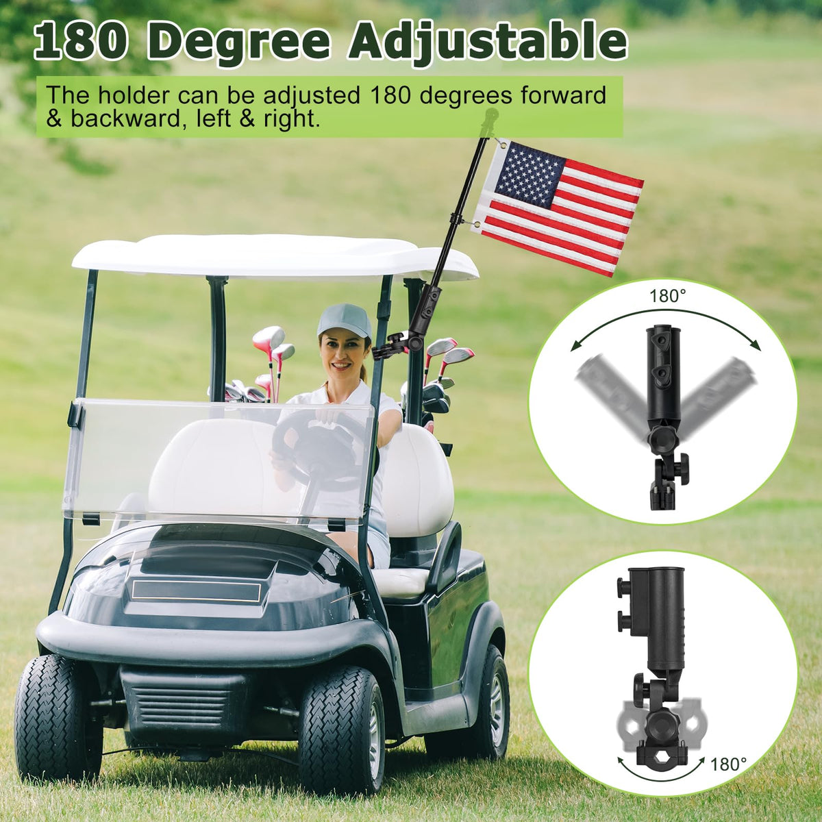 WEIMELL 180-degree angle-adjustment bracket enables flexible direction options.