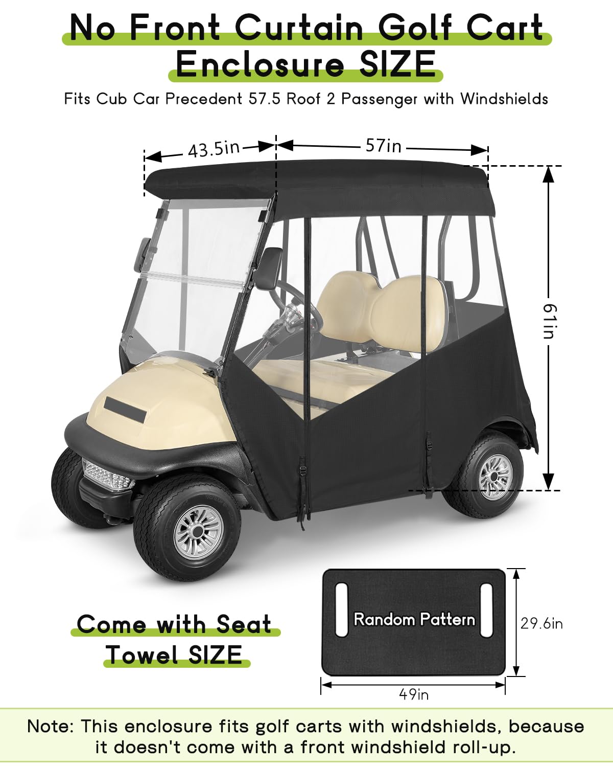 WEIMELL 3-sided rolling-door design provides wide visibility for safe driving