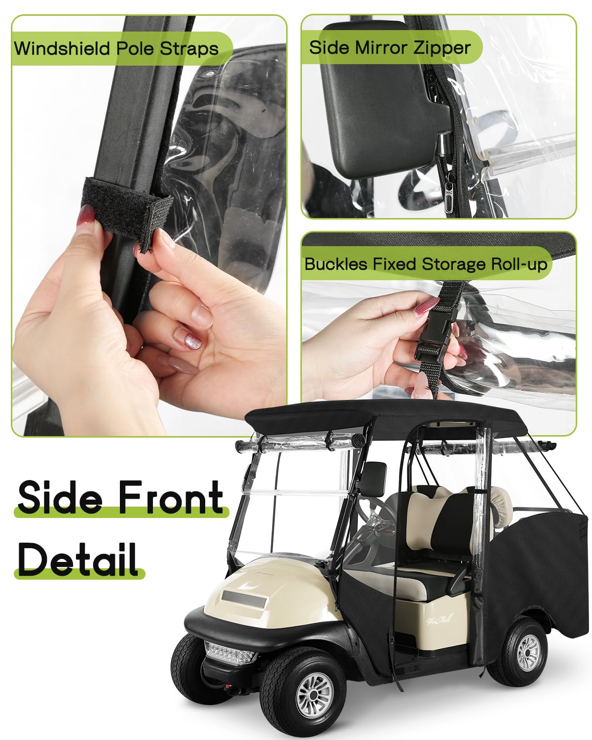 WEIMELL enclosure with four clear windows for day and night visibility