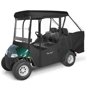 WEIMELL 4-passenger enclosure front view showing rain protection