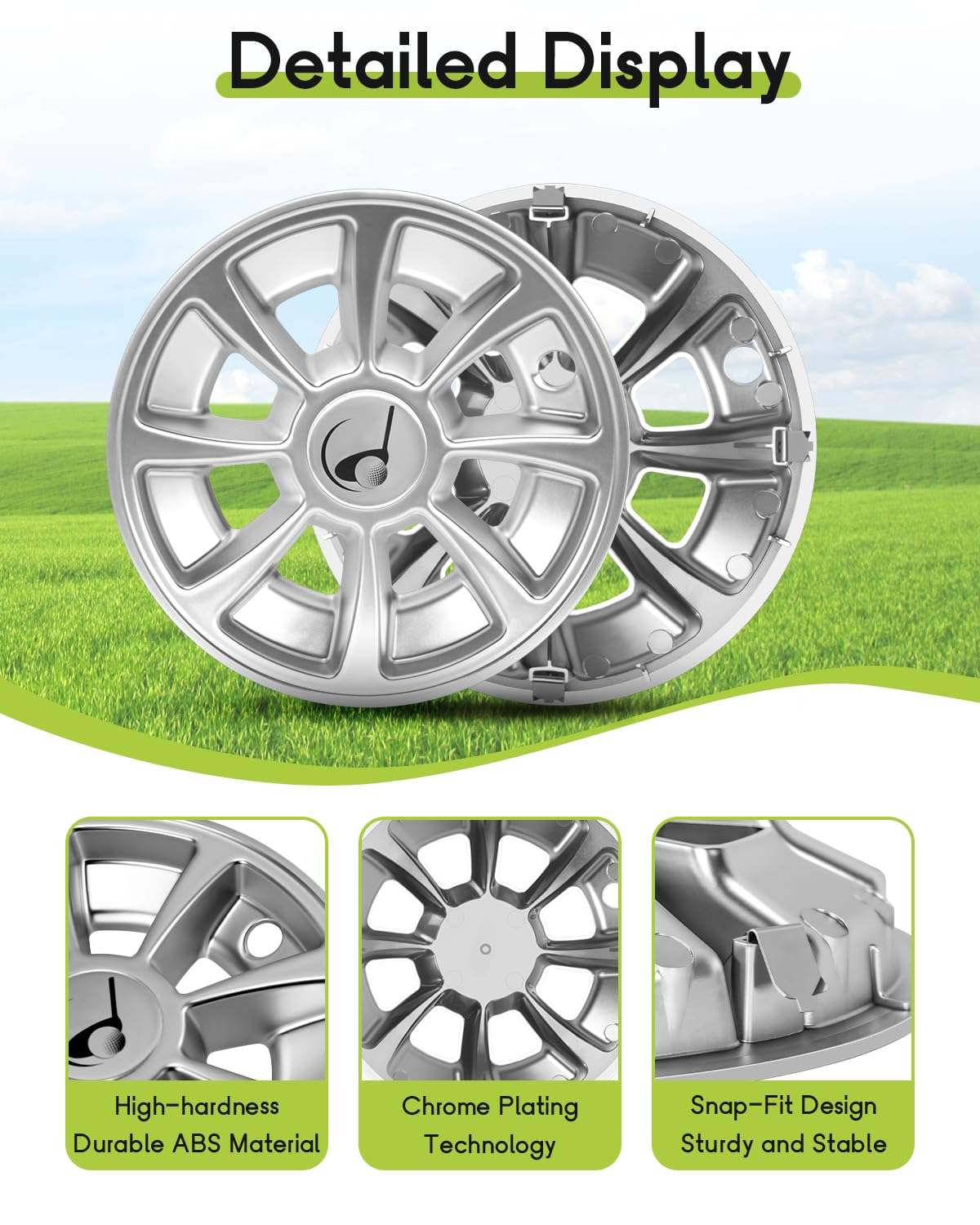 Weimell anti-vibration hub cap reduces rattles on rough terrain.