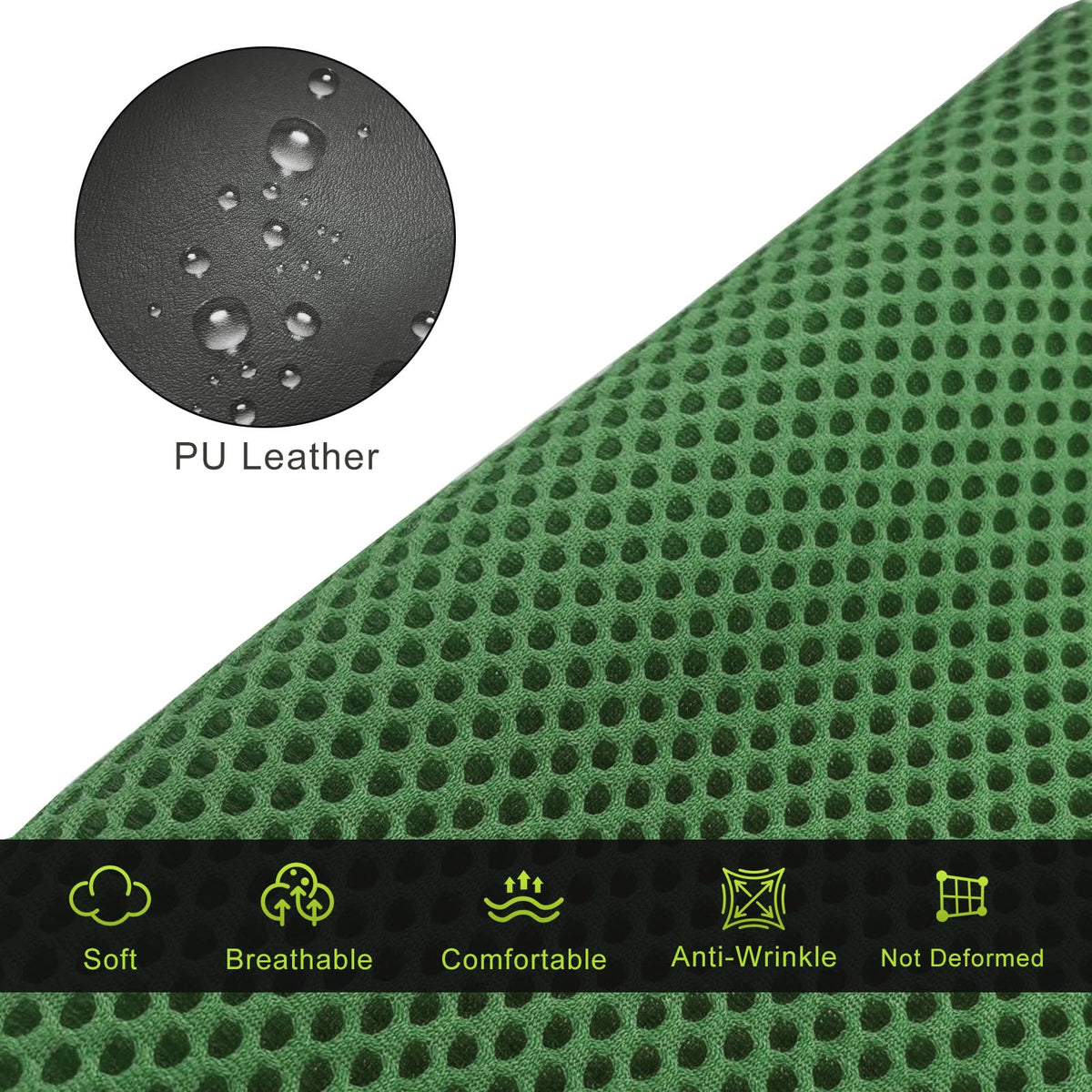 WEIMELL breathable mesh panel keeps seat cooler and comfortable.