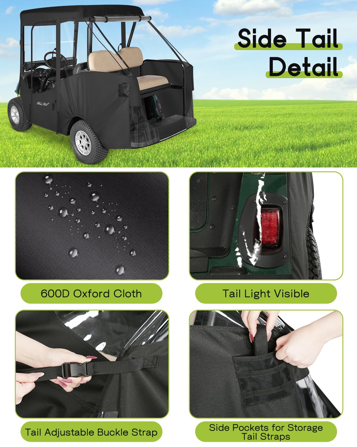 WEIMELL clear PVC window detail for visibility