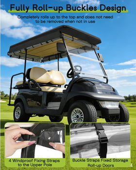 WEIMELL clear PVC windows allow daylight visibility while driving.