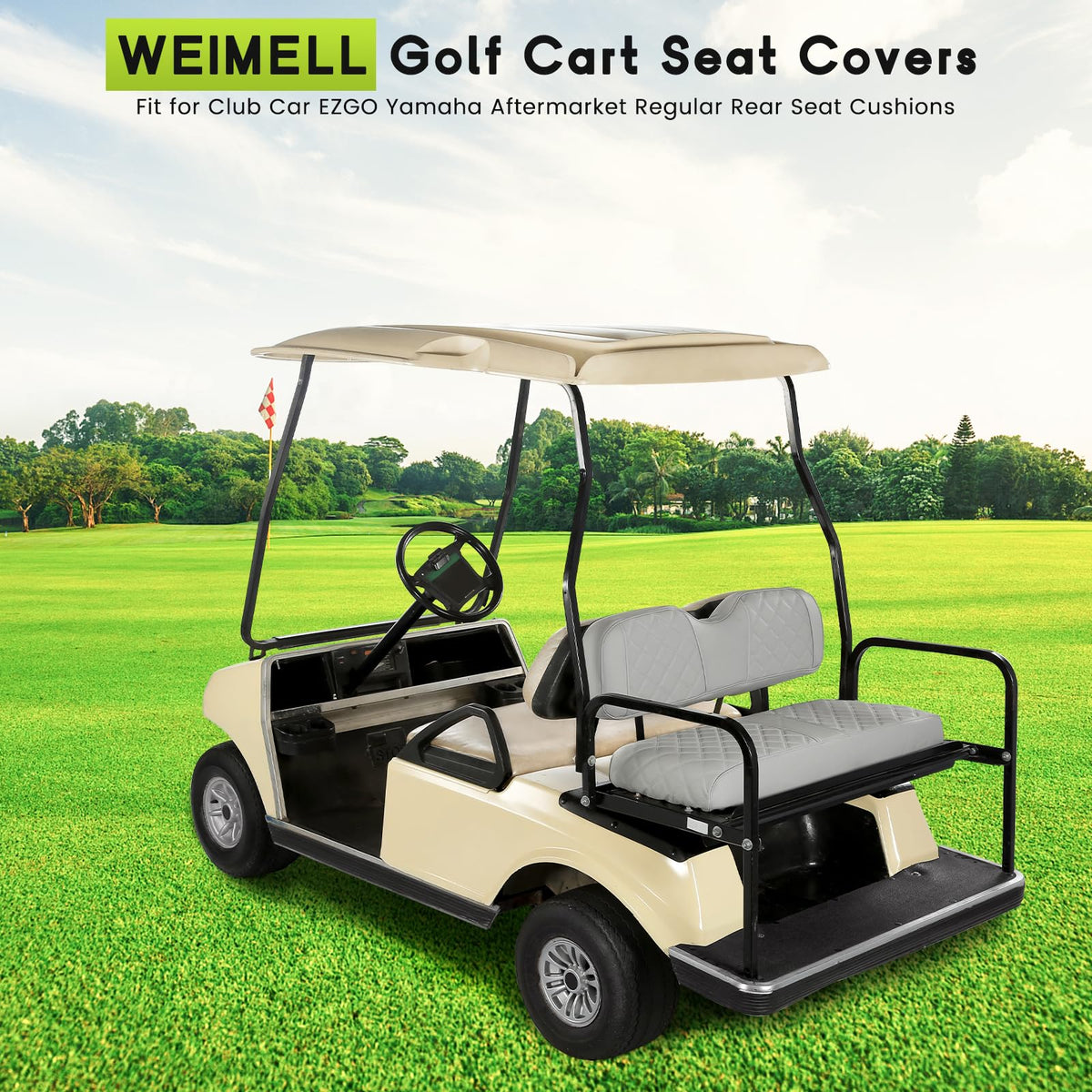 WEIMELL Club Car DS 2000+ compatibility for retrofitting rear seats
