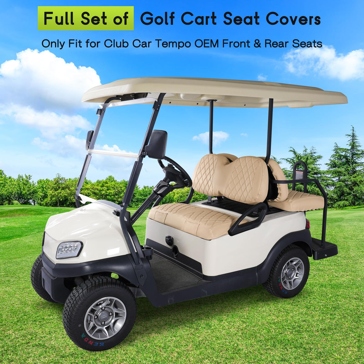 WEIMELL Tempo front seat cover installs easily without tools