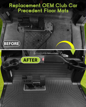 WEIMELL Club Car Precedent floor mat full coverage from dash to seat