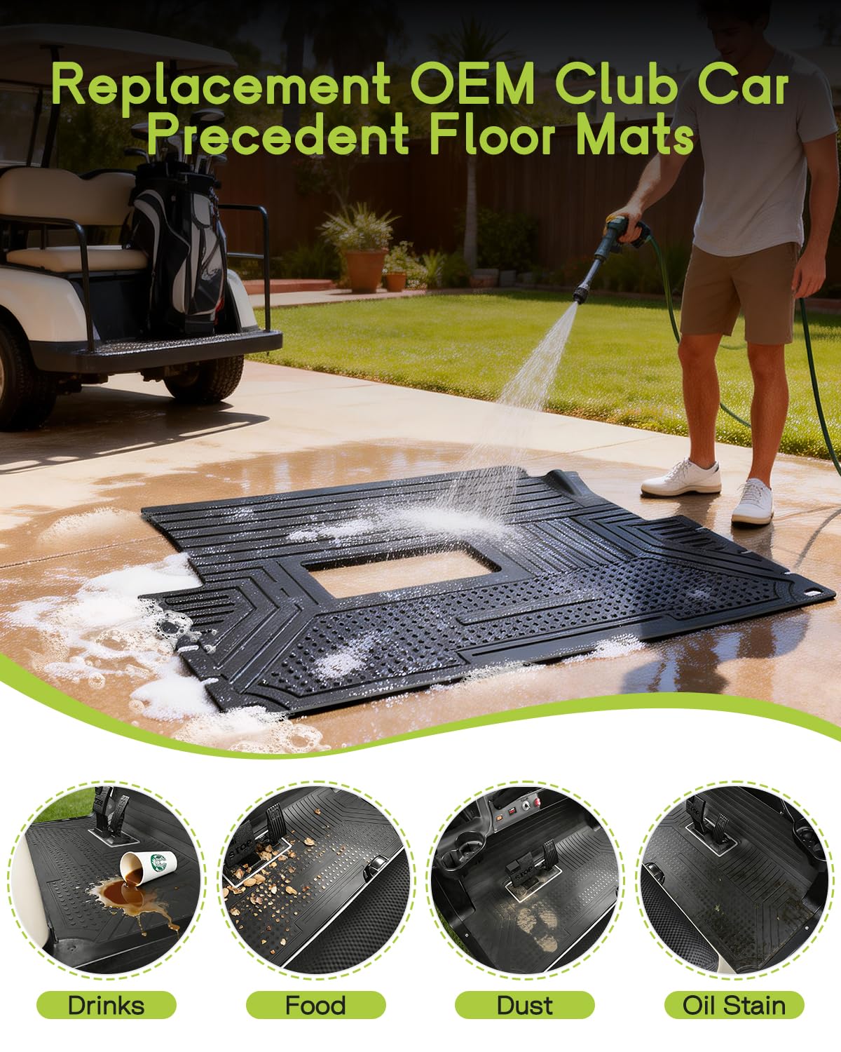 WEIMELL mat hose-cleanable surface for quick maintenance