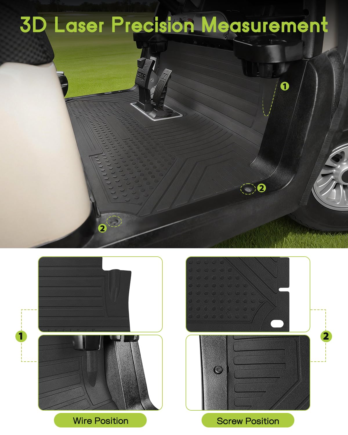 Textured WEIMELL surface provides traction on wet surfaces