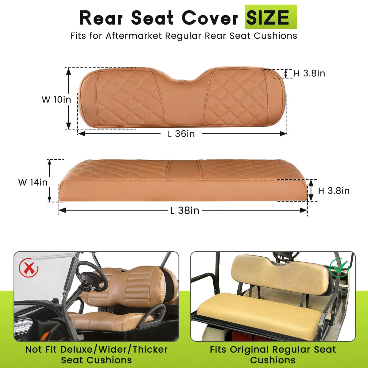 WEIMELL diamond-pattern rear seat cover enhances look while shielding from wear