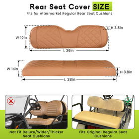 WEIMELL diamond-pattern rear seat cover enhances look while shielding from wear