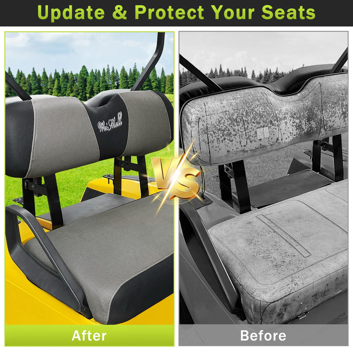 Weimell dual-color design adds refreshing style while guarding seats.