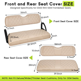 Easy-clean WEIMELL golf cart seat cover, wipe with damp cloth