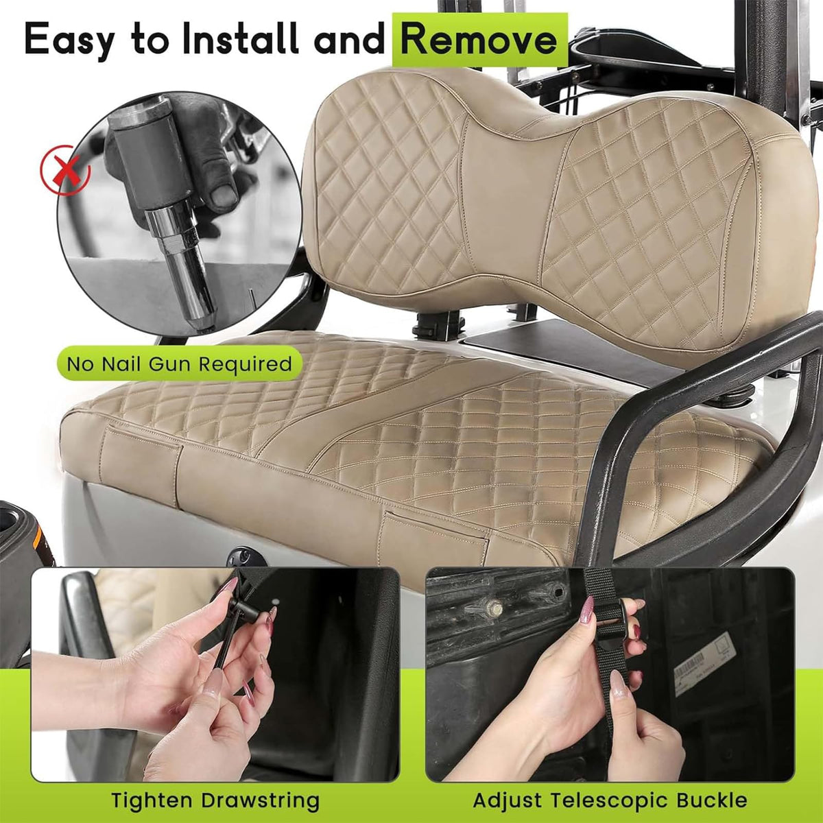 WEIMELL easy installation using straps and buckles, no tools needed