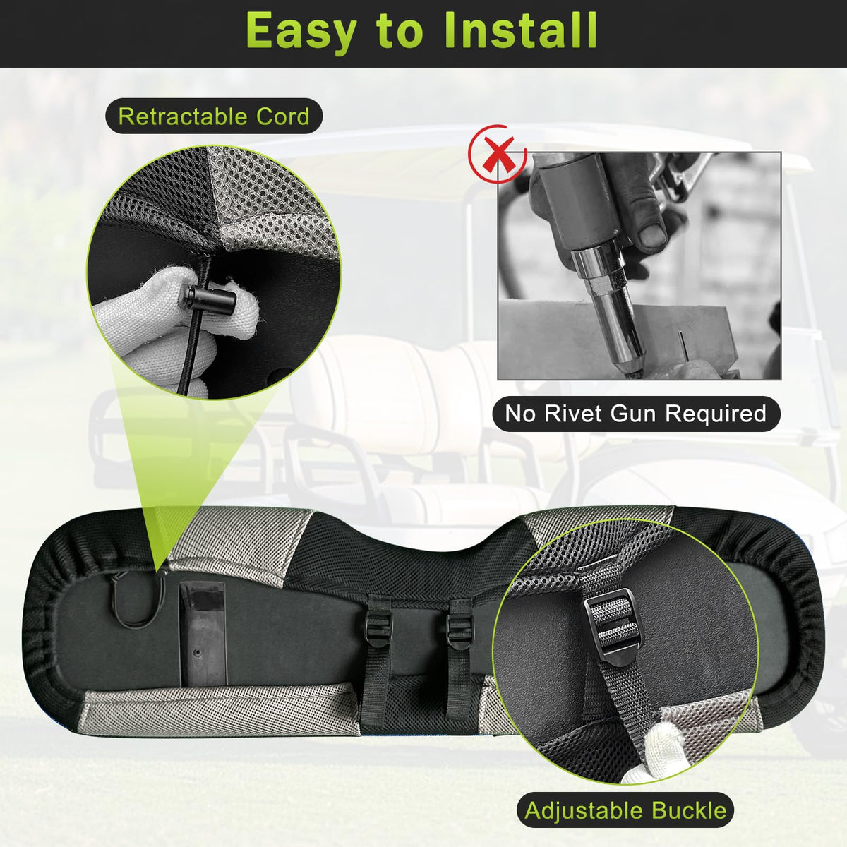 Weimell easy installation without tools, slip on and secure.