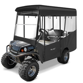 WEIMELL EZGO Express S4 enclosure with extended roof for all-season protection