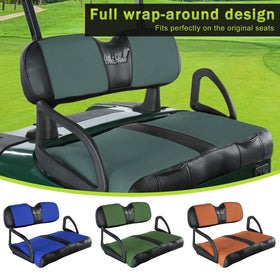 WEIMELL EZGO RXV backrest cover with mesh and vinyl leather increases durability.