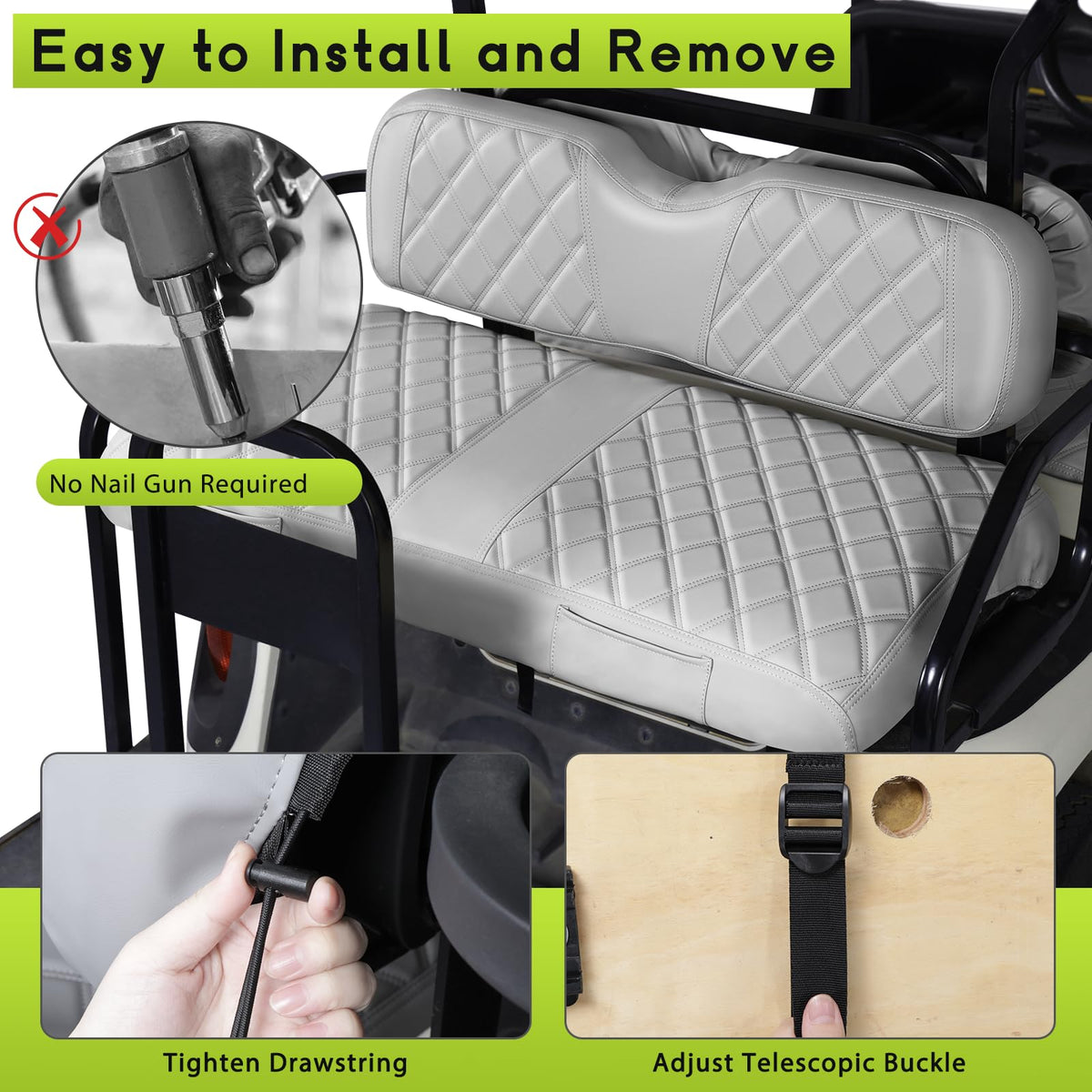 WEIMELL EZGO RXV full-wrap diamond pattern restores shine and protection.