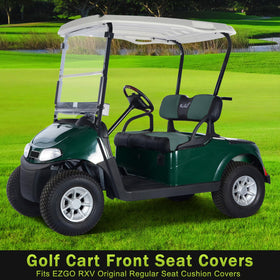 Care tips for WEIMELL EZGO RXV seat cover: hand wash and air dry.