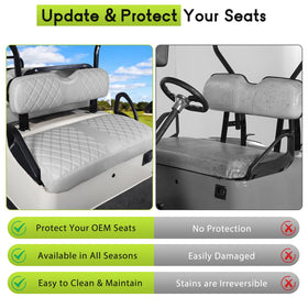 WEIMELL EZGO RXV seat pocket design keeps essentials handy.