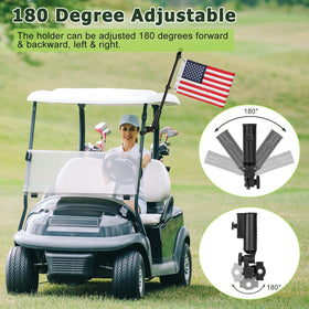 WEIMELL flag ring clip rotates 360 degrees to prevent tangling.