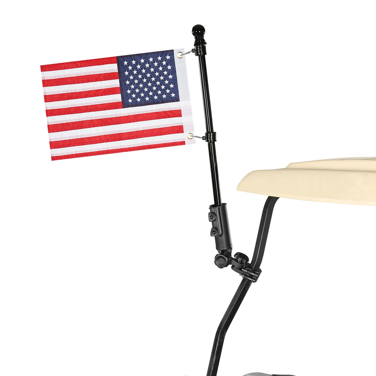 WEIMELL flag ring clip holders allow 360-degree rotation to prevent tangling.