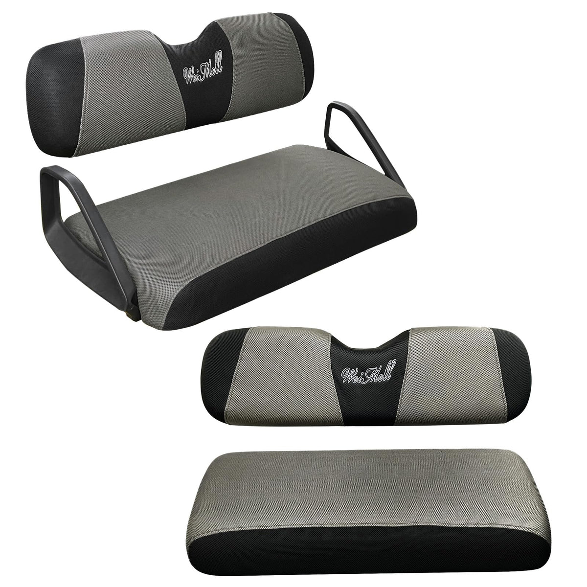 Weimell front seat cover for EZGO TXT offers breathable comfort and durable protection.