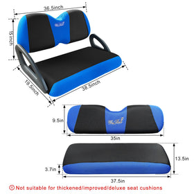Weimell front seat cushion cover with elastic wrap-around for secure fit.
