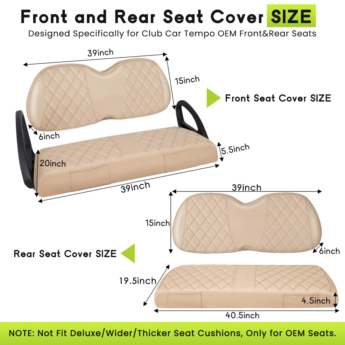 WEIMELL front seat pockets for phone, scorecard, and sunglasses