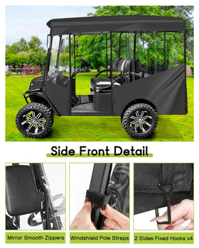 WEIMELL full roll-up design enables easy entry without removing curtains