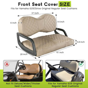 WEIMELL G29 front seat cushion cover fits snugly and cleanly