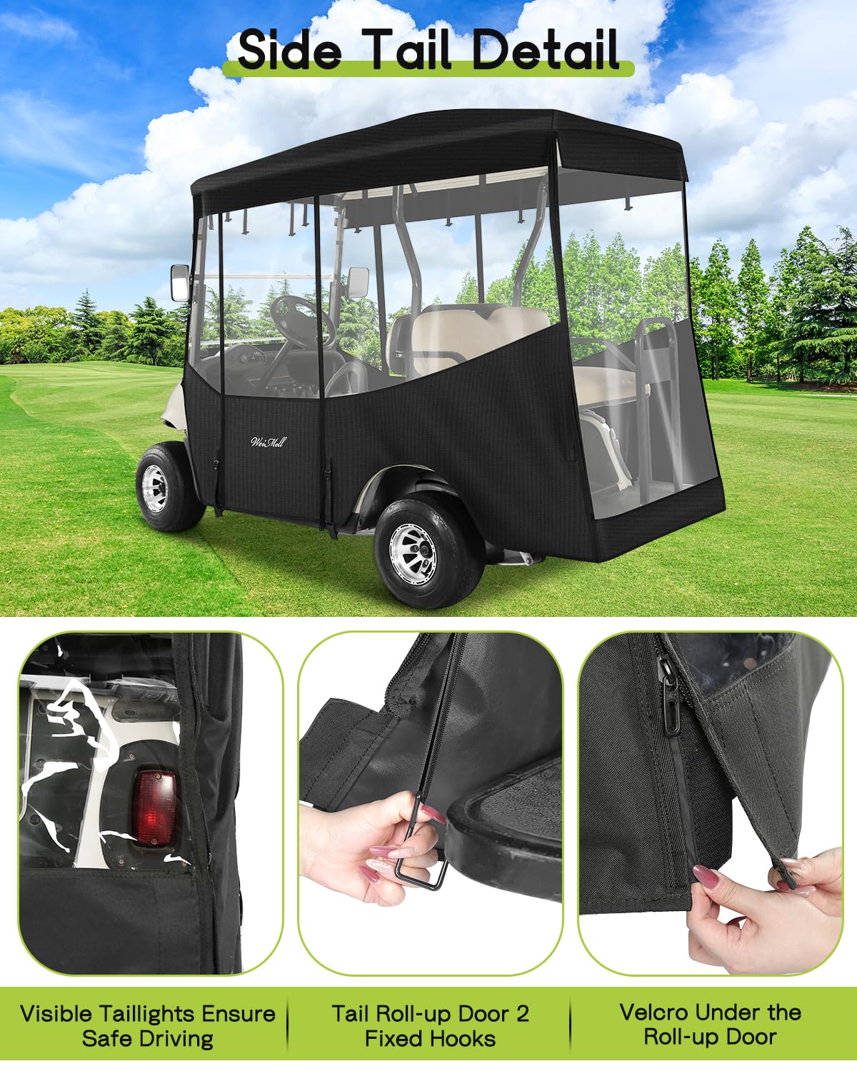 WEIMELL 600D fabric ensures durable waterproof protection