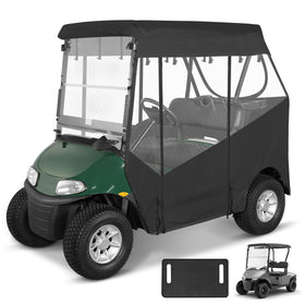 WEIMELL EZGO RXV enclosure front view shows clear rain visibility