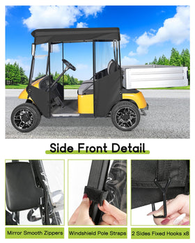 Weimell rain cover with buckle straps for cart pole stability