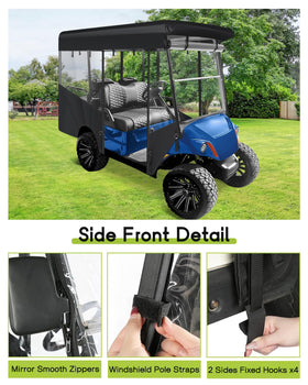 WEIMELL front windshield roll-up design offers quick access and ventilation.