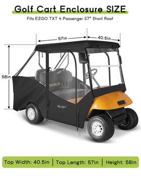 WEIMELL enclosure side view with roll-up door enables easy entry