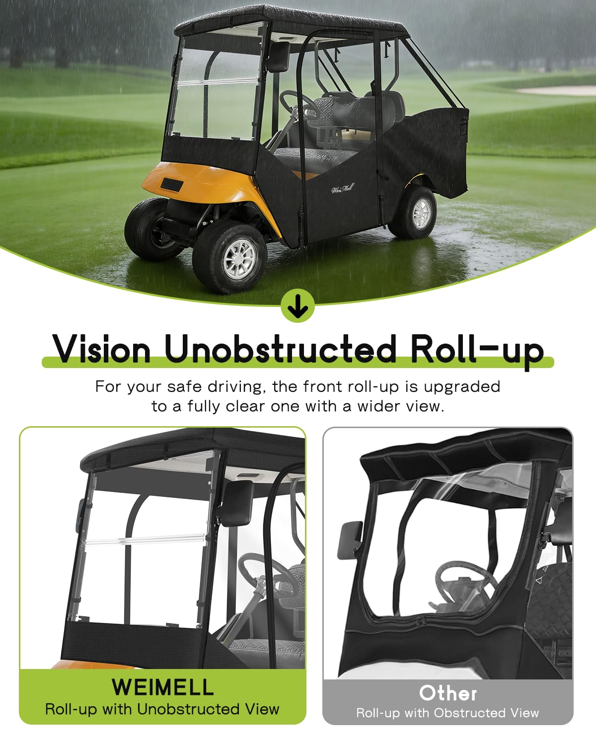 WEIMELL storage bag included for portable cart setup